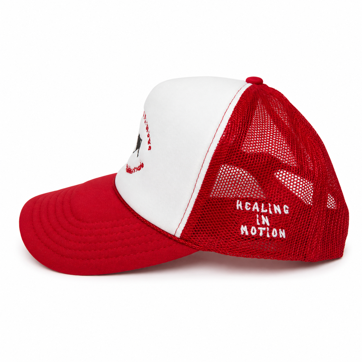 "Money Is the Root of All Possibilities" Trucker Hat (Red/White)
