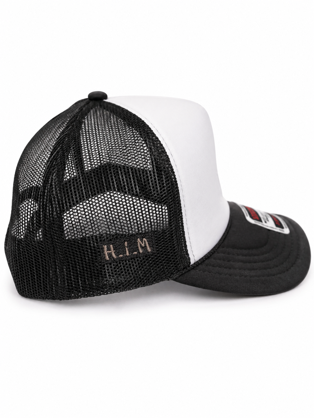 "Money Is the Root of All Possibilities" Trucker Hat (Gray/Brown)
